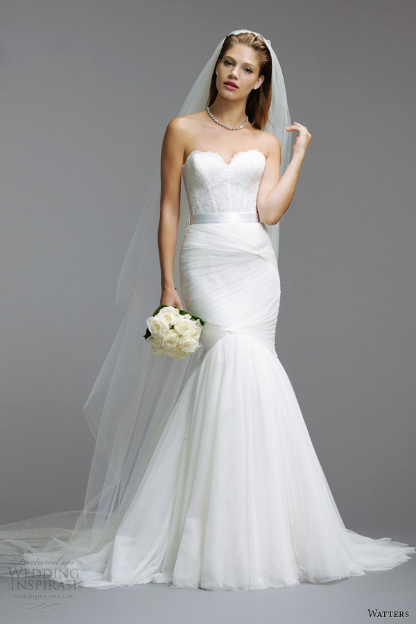 watters wedding dresses spring 2014 strapless gown style 5082B watters wedding dresses spring 2014 strapless gown style 5082B