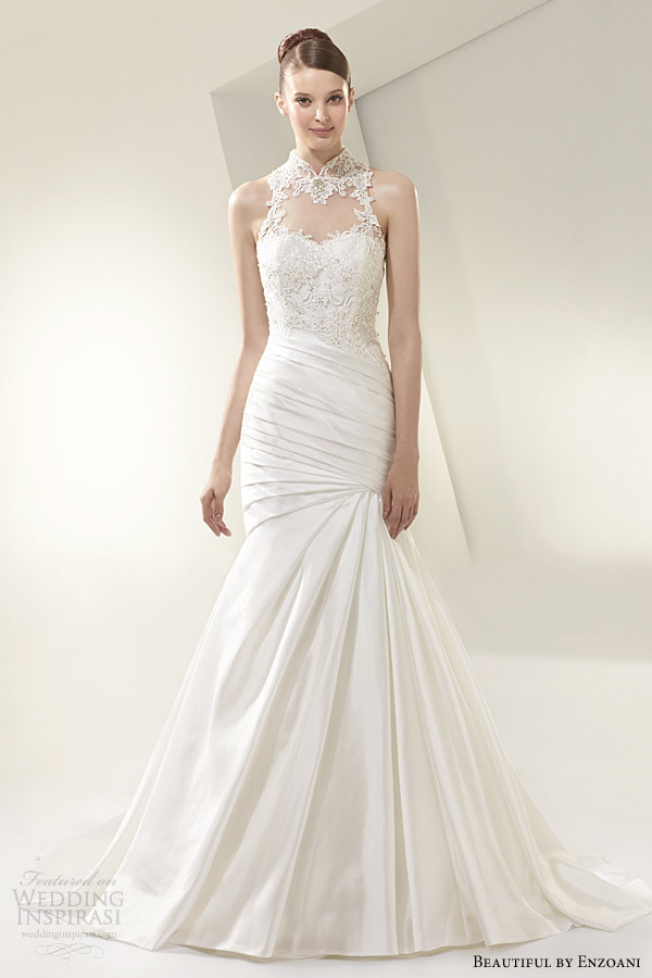 beautiful by enzoani 2014 sleeveless high neck wedding dress style bt14 16