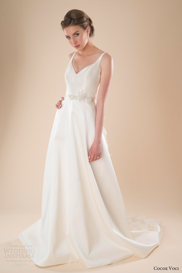 cocoe voci bridal spring 2014 magnolia sleeveless wedding dress