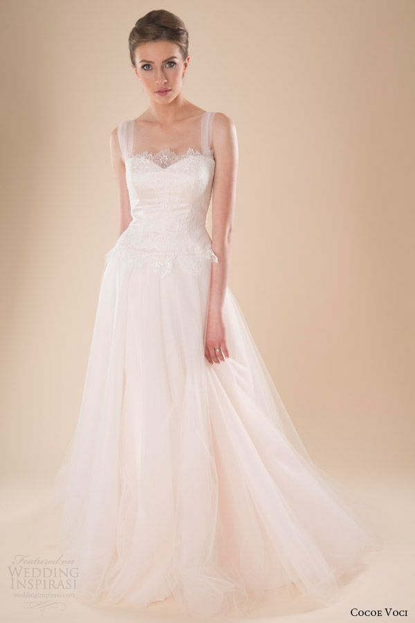 cocoe voci spring 2014 penelope wedding dress full tulle skirt