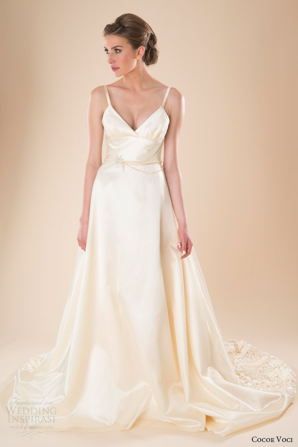 cocoe voci wedding dresses spring 2014 marigold gown straps