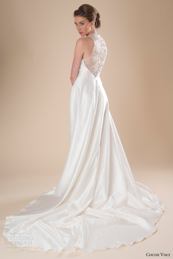 cocoe voci wedding dresses spring 2014 piper sleeveless gown illusion back