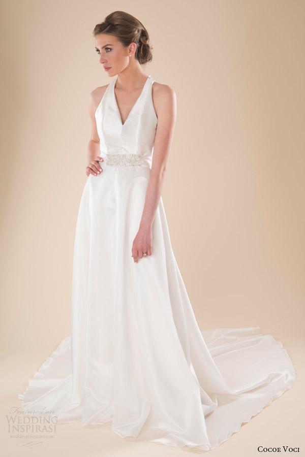 cocoe voci wedding dresses spring 2014 piper sleeveless gown