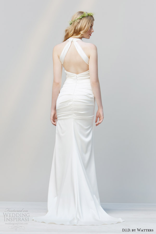 d i d by watters spring 2014 halter neck wedding dress style 52326 joni back straps