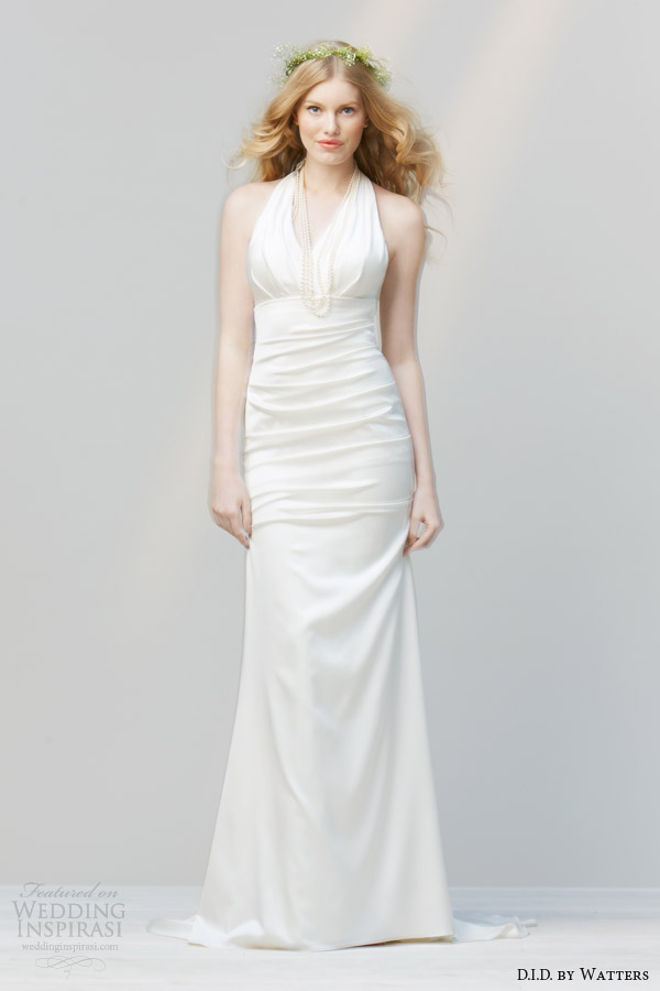 d i d by watters spring 2014 halter neck wedding dress style 52326 joni