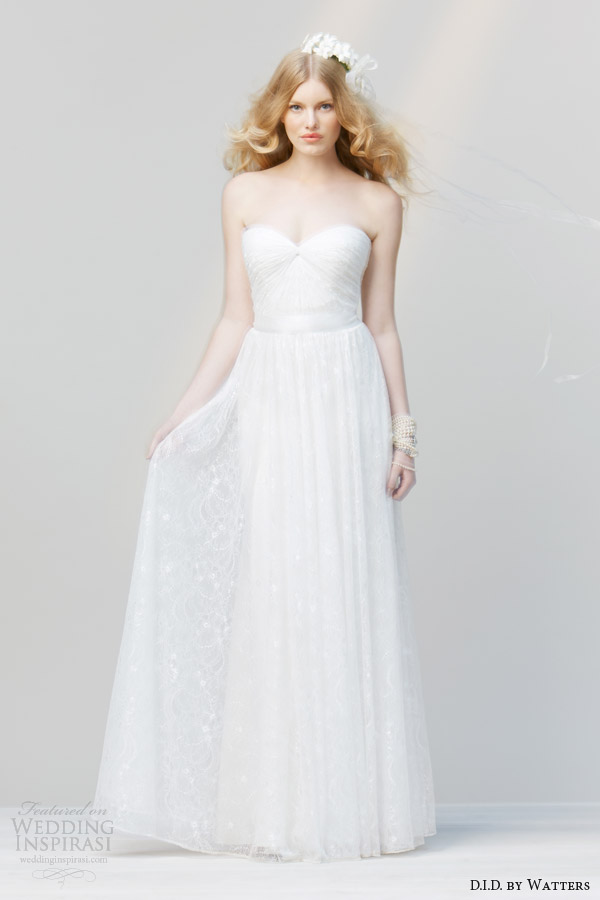 did by watters spring 2014 strapless wedding dress style 52134 stevie