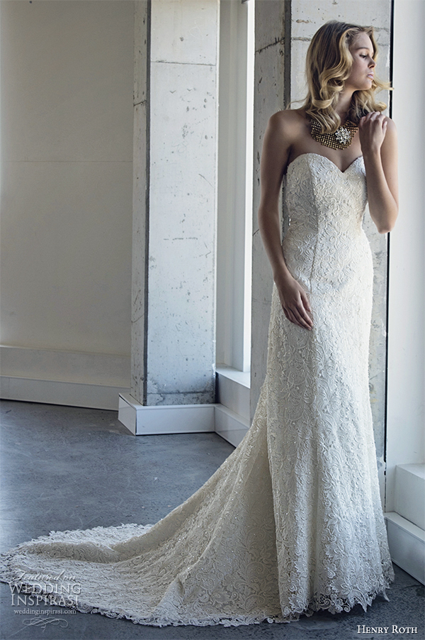 henry roth 2014 wedding dress endya strapless