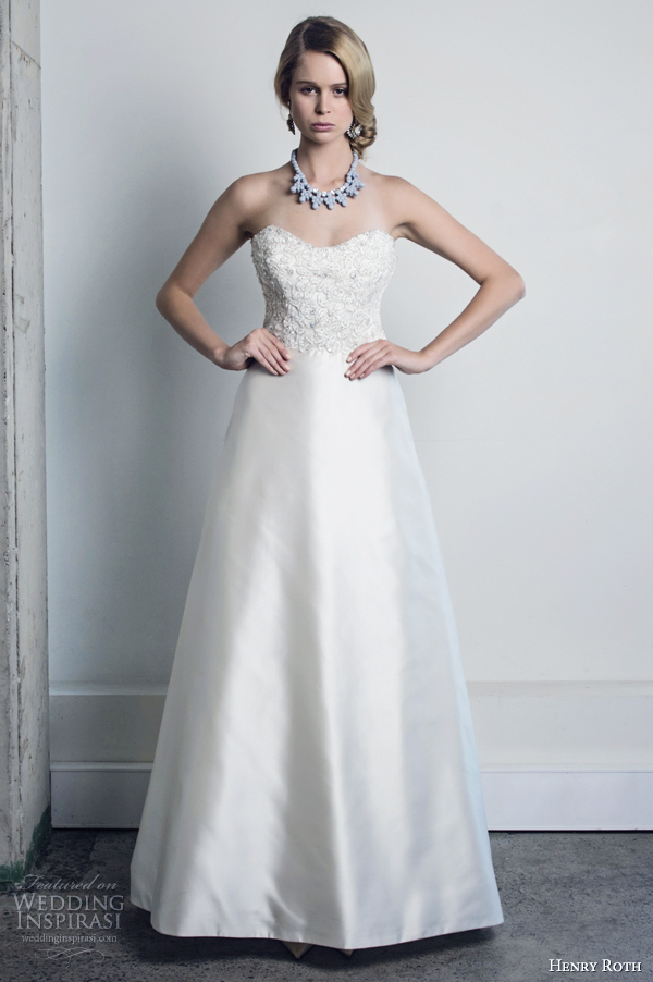 henry roth 2014 wedding dress stacia strapless