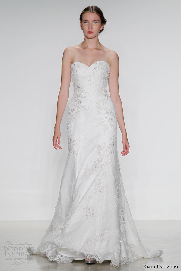 kelly faetanini bridal fall 2014 amara strapless wedding dress