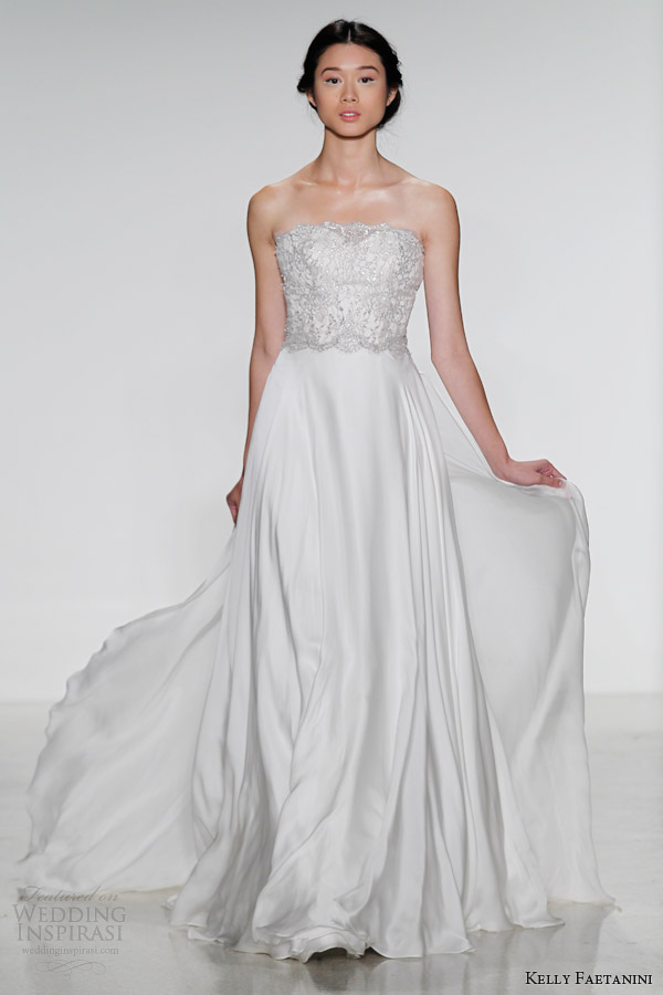 kelly faetanini bridal fall 2014 annabelle strapless wedding dress kelly faetanini bridal fall 2014 annabelle strapless wedding dress
