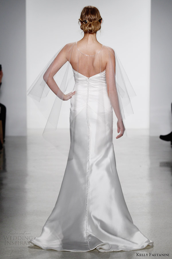 kelly faetanini fall 2014 bridal delaney strapless wedding dress illusion cape back