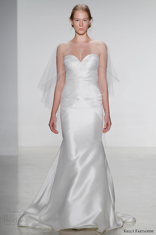 kelly faetanini fall 2014 bridal delaney strapless wedding dress illusion cape kelly faetanini fall 2014 bridal delaney strapless wedding dress illusion cape