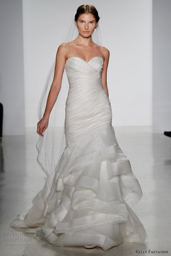 kelly faetanini wedding dresses fall 2014 peri strapless gown kelly faetanini wedding dresses fall 2014 peri strapless gown
