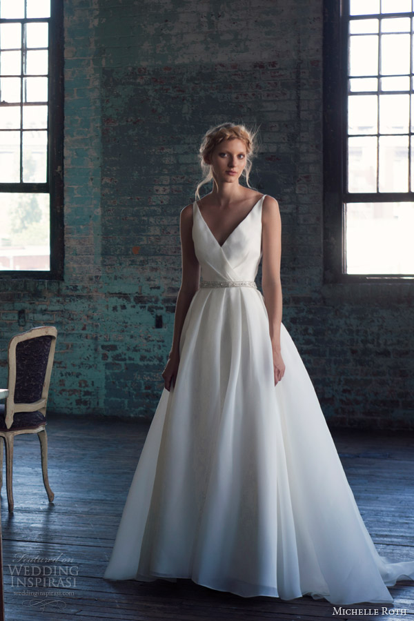 michelle roth wedding dresses 2014 bridal rhoda sleeveless ball gown