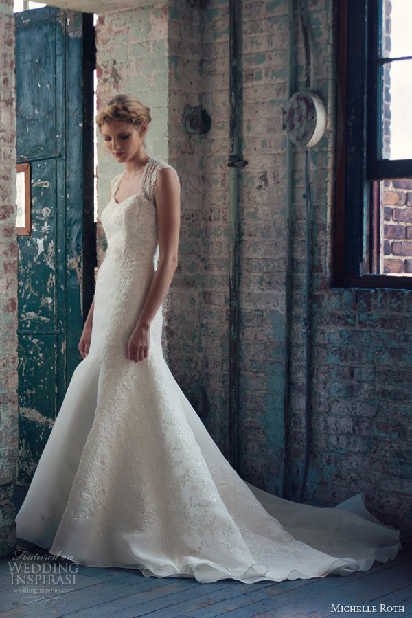 michelle roth wedding dresses 2014 rosa fit flare lace gown michelle roth wedding dresses 2014 rosa fit flare lace gown