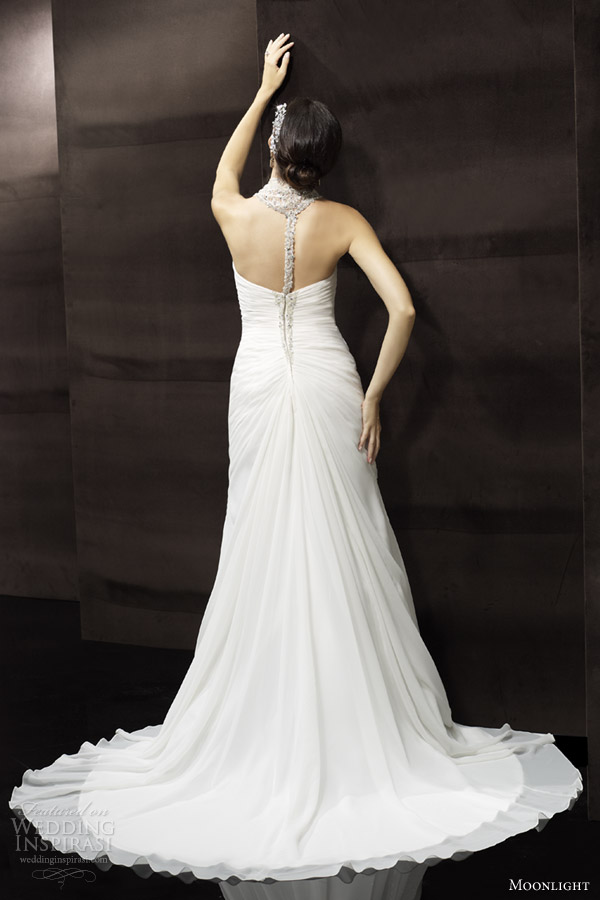 moonlight bridal wedding dresses spring 2014 gown style j6292 back