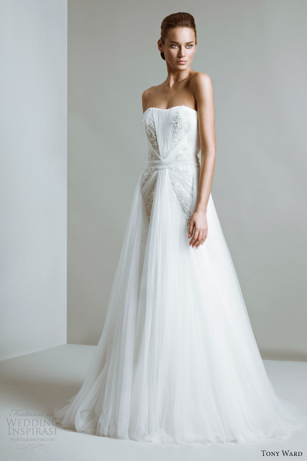 tony ward bridal 2014 collection vivien strapless wedding dress