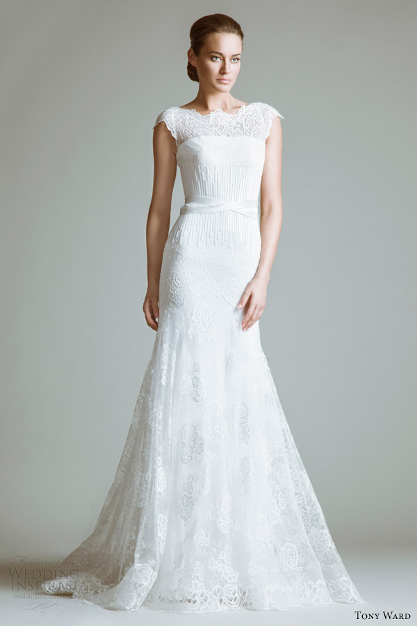 tony ward bridal 2014 grace cap sleeve wedding dress