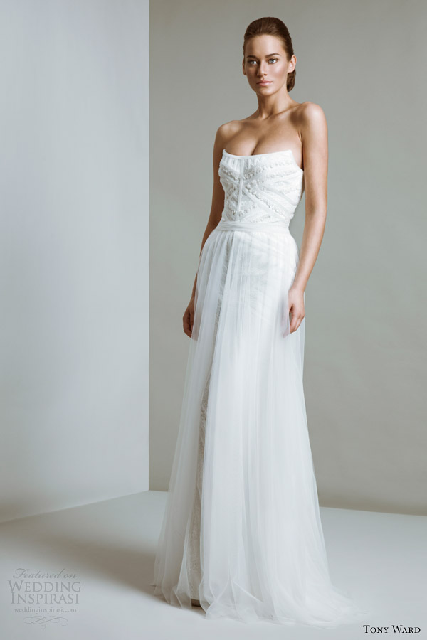 tony ward bridal 2014 margaret strapless wedding dress