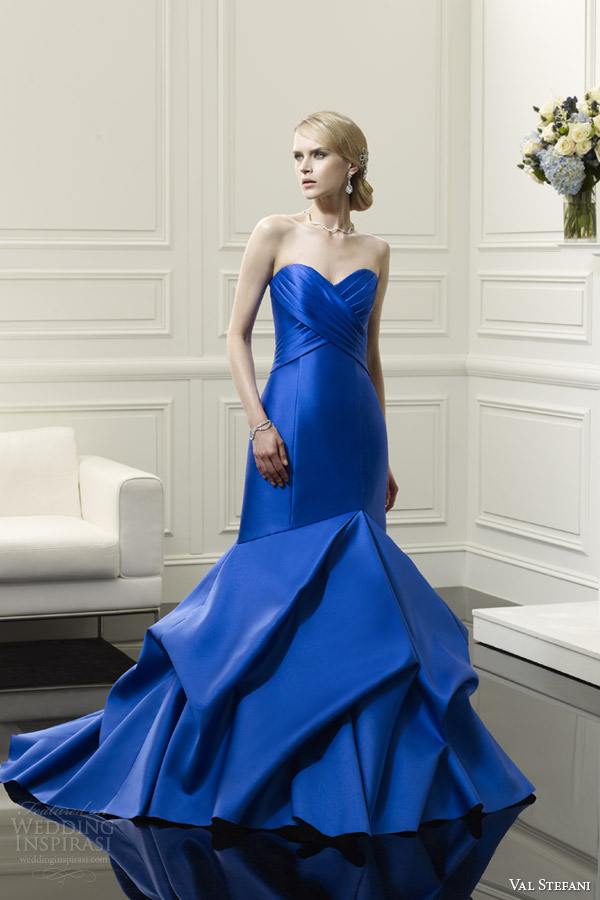 val stefani spring 2014 blue wedding dress style d8051