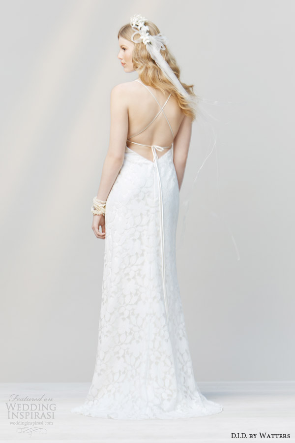 watters did collection spring 2014 wedding dress with straps style 52138 tina crisscross back