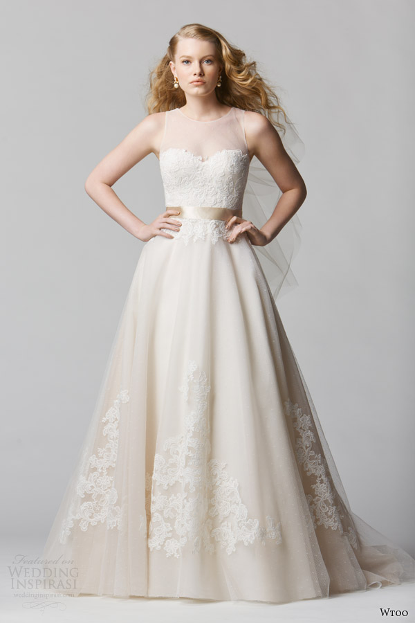 wtoo bridal spring 2014 sleeveless wedding dress style 12608 bellavista