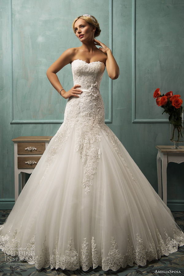 amelia sposa 2014 arabella fit and flare wedding dress