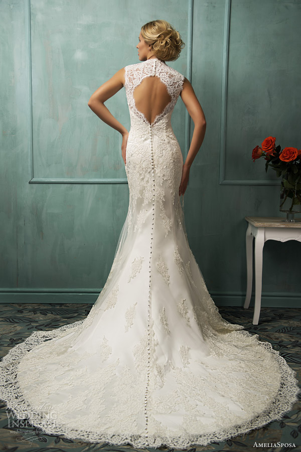 amelia sposa bridal 2014 loretta wedding dress keyhole back