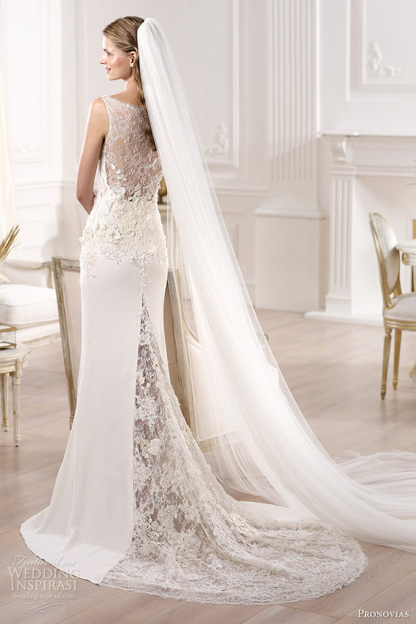 atelier pronovias 2014 yadira wedding dress illusion back