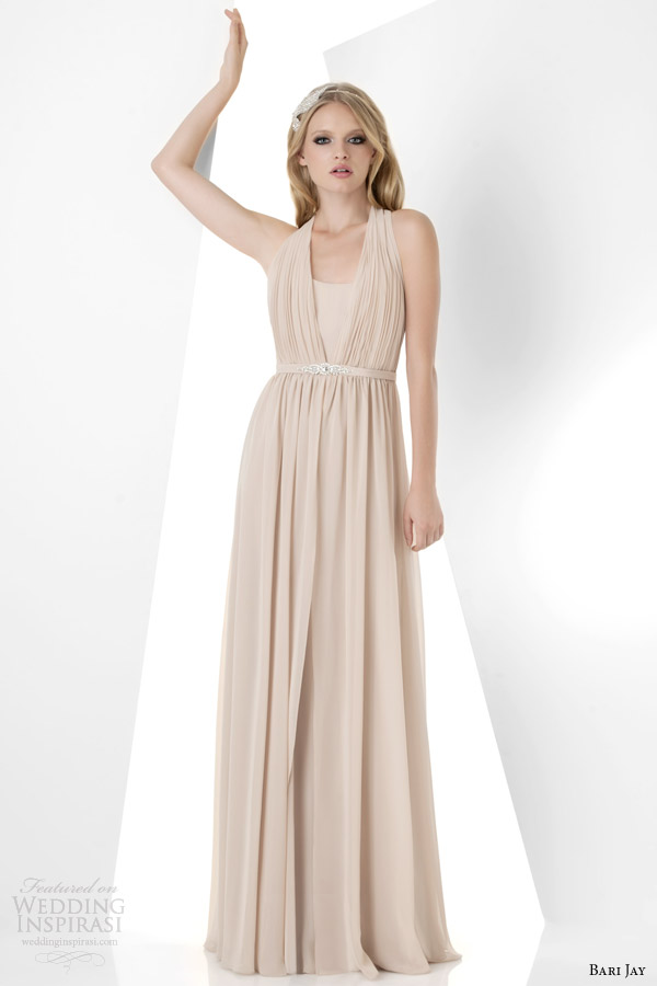 bari jay bridesmaids spring 2014 style 852 gown with removable top dress