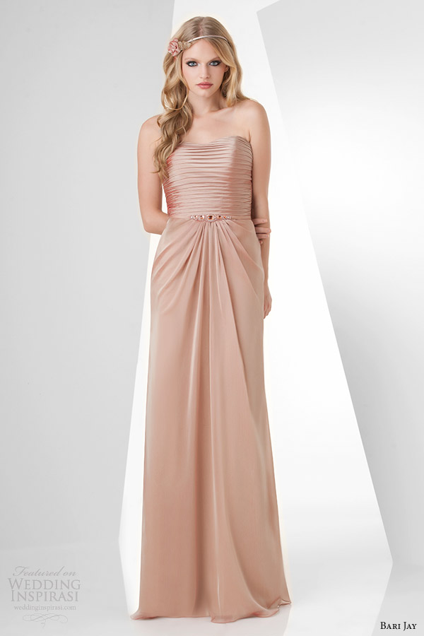 bari jay strapless bridesmaids dress style 872 color ginger