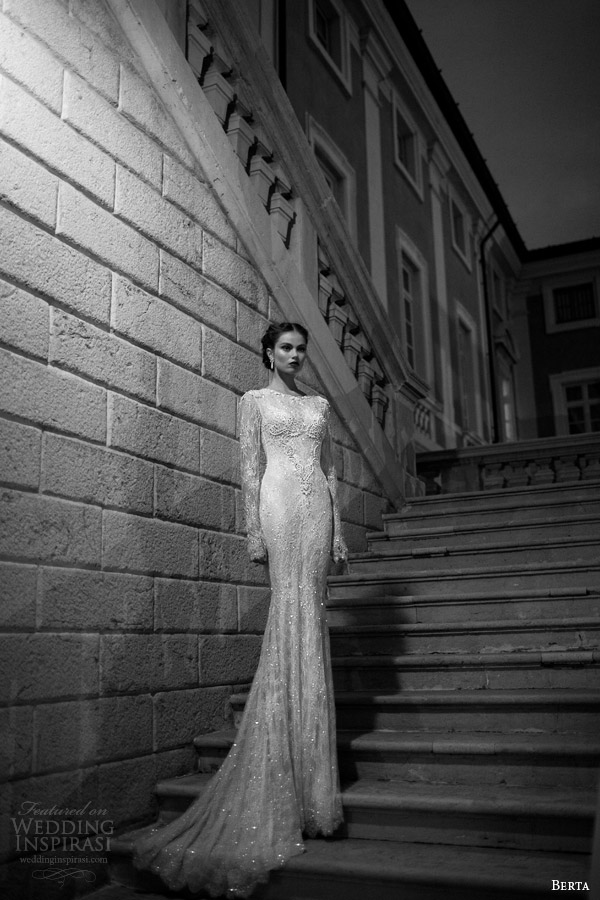 berta 2014 long sleeve lace wedding dress berta 2014 long sleeve lace wedding dress