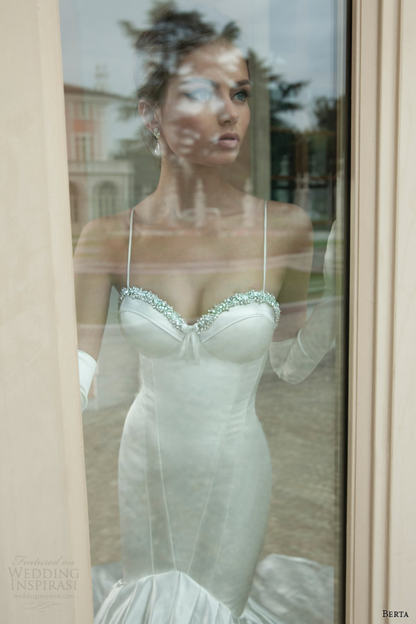 berta wedding dress 2014 mermaid gown straps