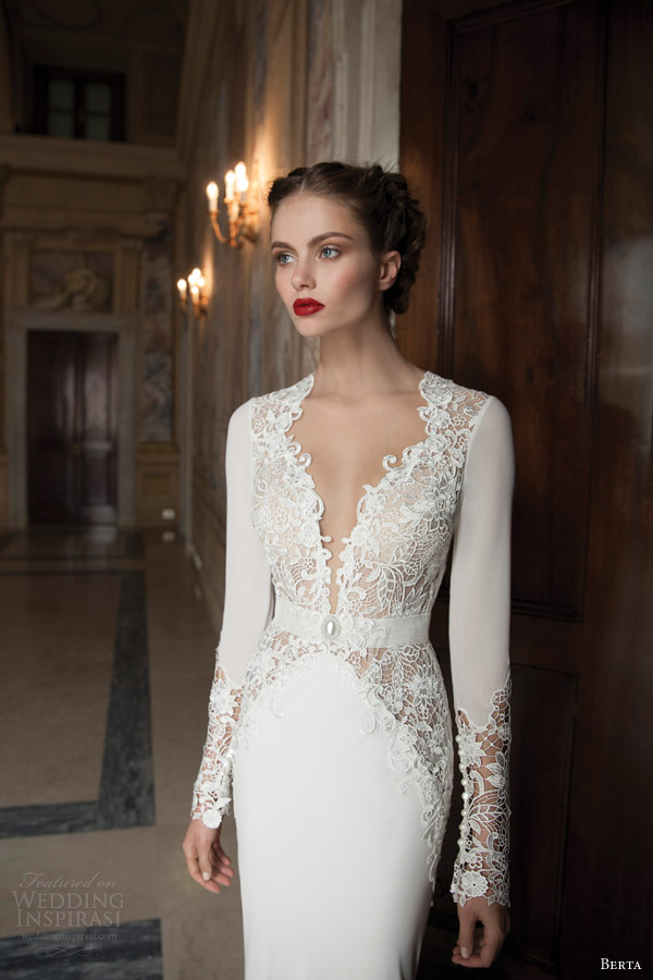 berta wedding dresses 2014 long sleeve gown berta wedding dresses 2014 long sleeve gown