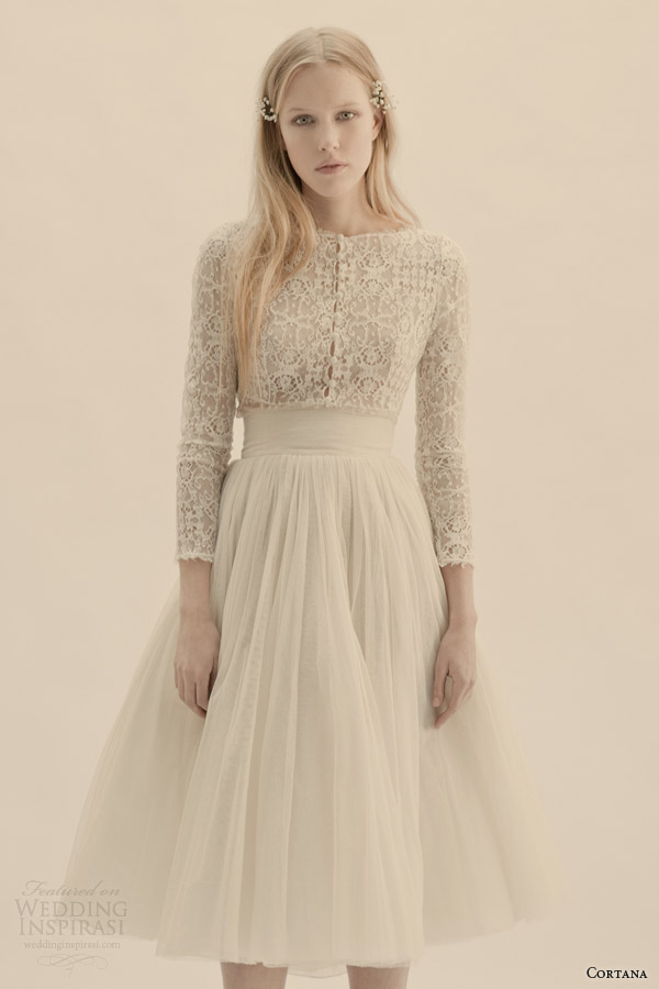 cortana bridal vesta top peonia skirt