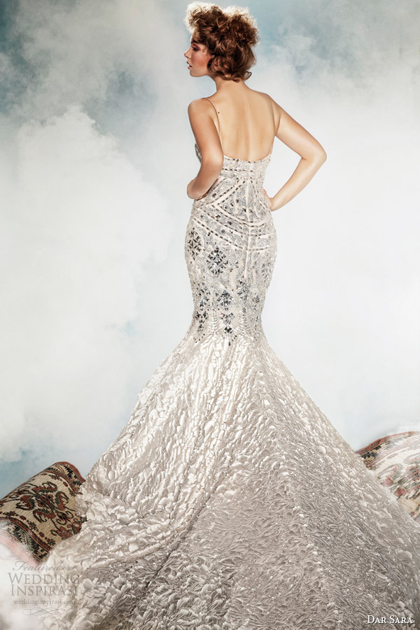 dar sara bridal 2014 crystal sequin wedding dress back