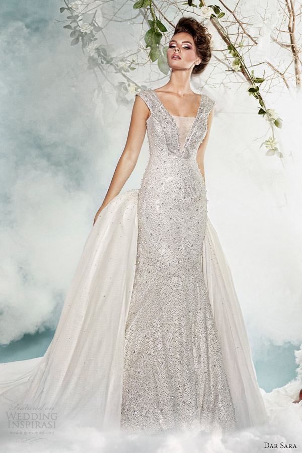 dar sara bridal 2014 wedding dress with swarovski crystals