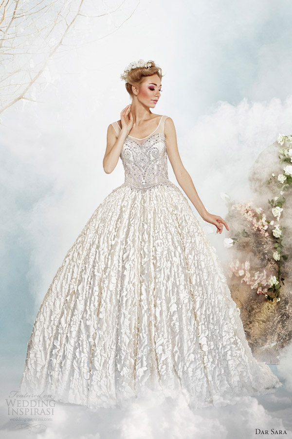 dar sara bridal wedding dress 2014 princess ball gown