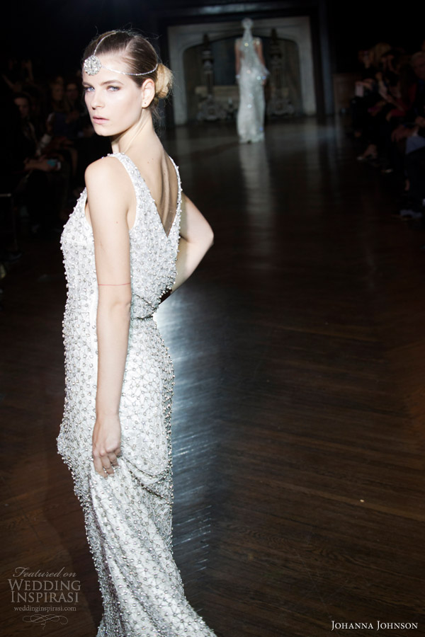 johanna johnson 2014 muse bridal collection sleeveless sheath gown