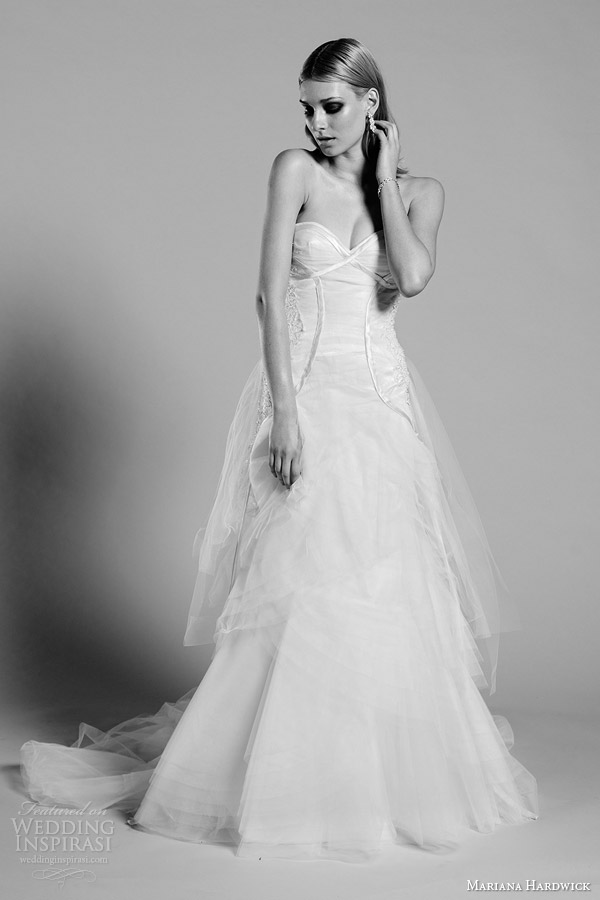 mariana hardwick wedding dresses ivory indigo strapless gown