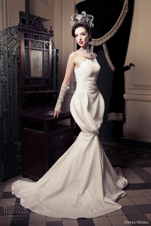 meera meera wedding dresses fall 2013 strapless mermaid gown