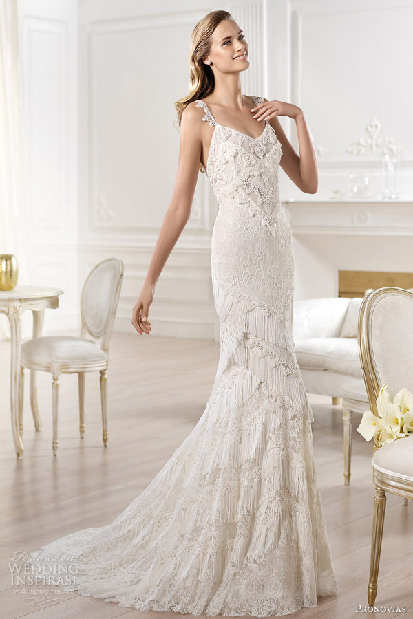 pronovias atelier wedding dresses 2014 yadarola lace gown