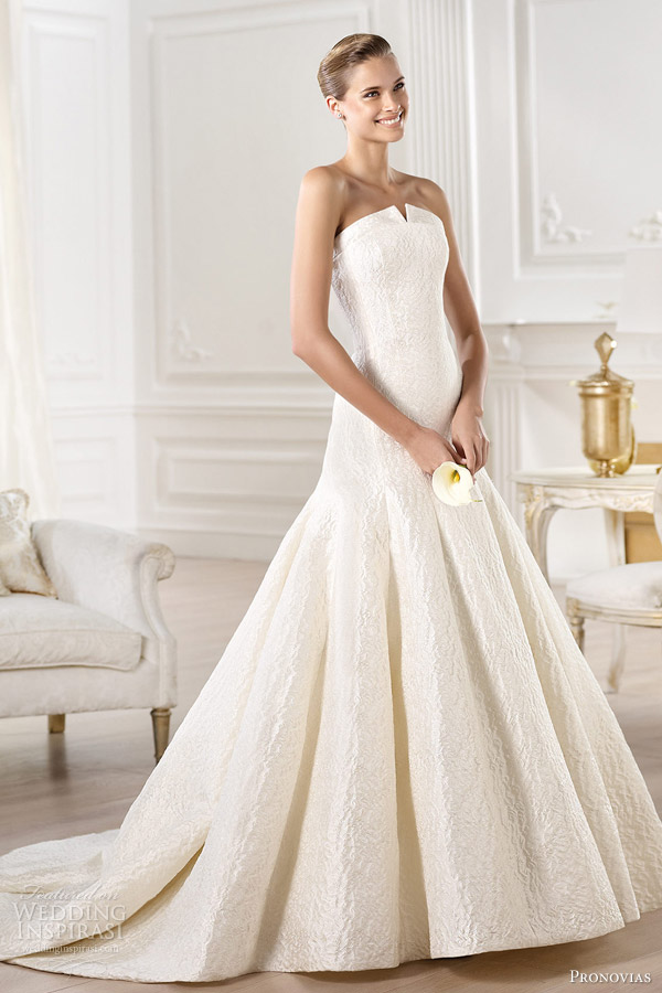 pronovias atelier wedding dresses 2014 yenilet strapless gown
