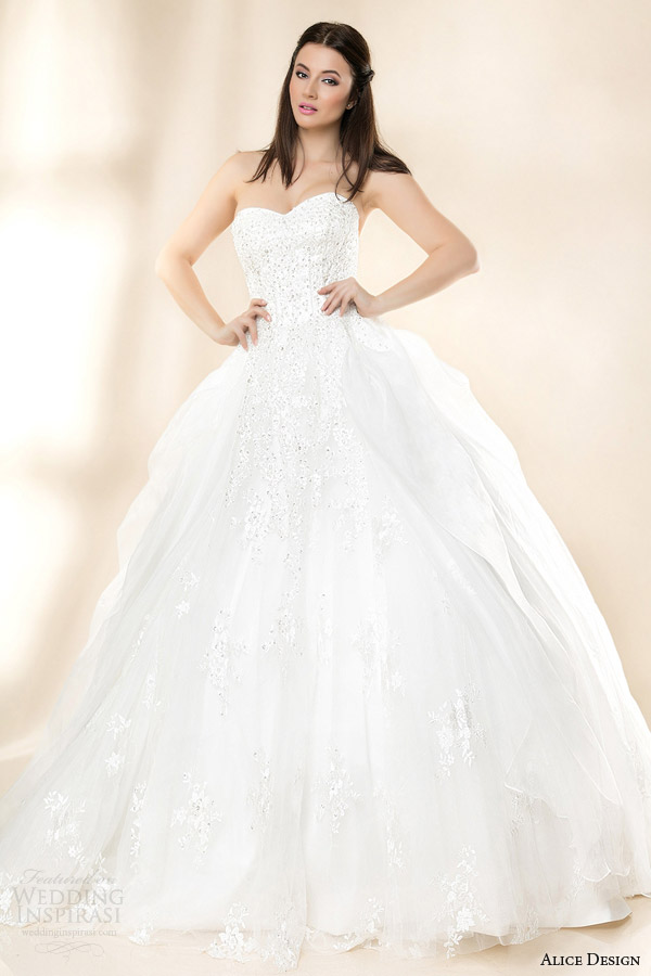 alice design wedding dresses 2014 ivy ball gown