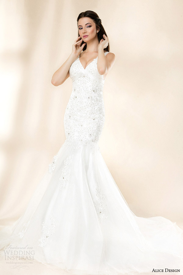 alice design wedding dresses 2014 rochie de mireasa sirena bennita