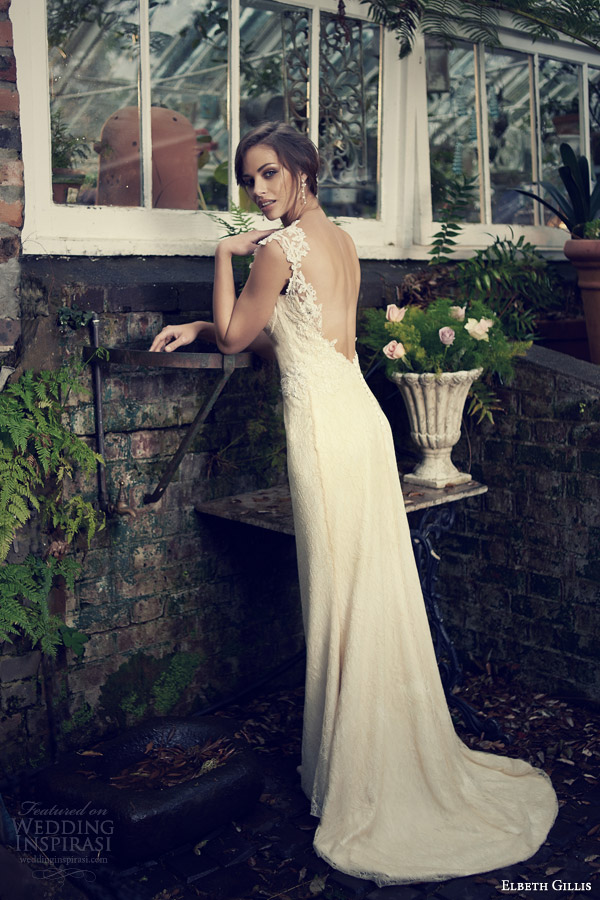 elbeth gillis bridal 2014 zelda wedding dress embroidered straps back train elbeth gillis bridal 2014 zelda wedding dress embroidered straps back train