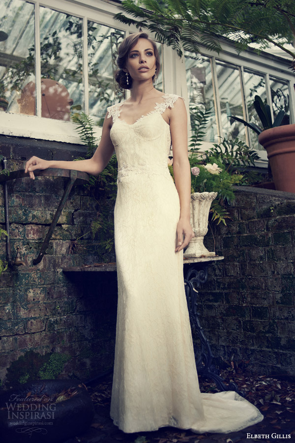 elbeth gillis bridal 2014 zelda wedding dress embroidered straps