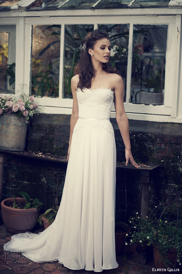 elbeth gillis wedding dresses 2014 jennifer strapless gown