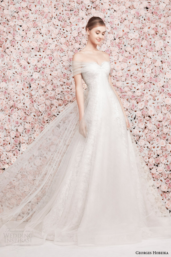 georges hobeika 2014 gathered tulle sleeves