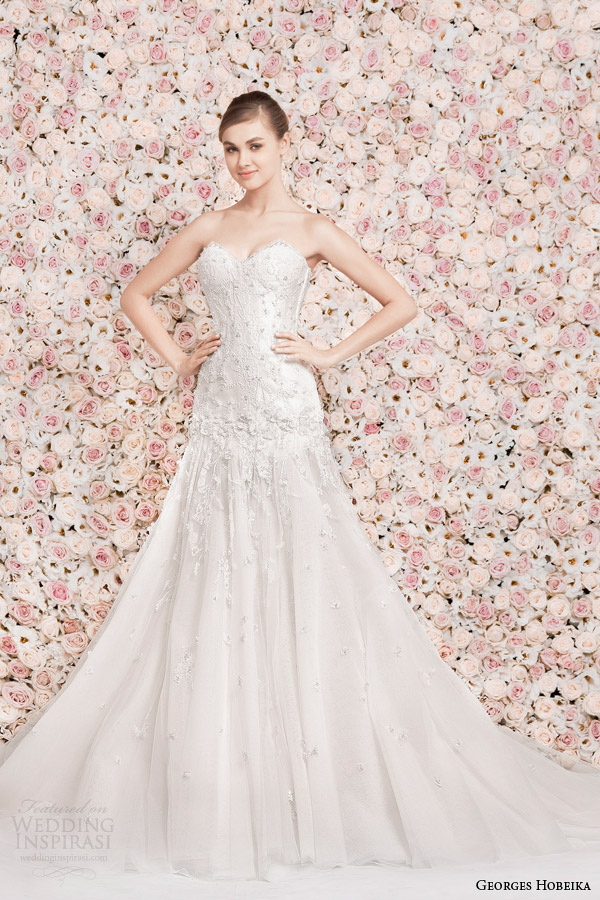 georges hobeika wedding dresses 2014 strapless gown